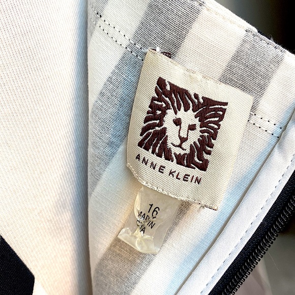 Anne Klein Striped Fit & Flare Dress - Picture 11 of 13